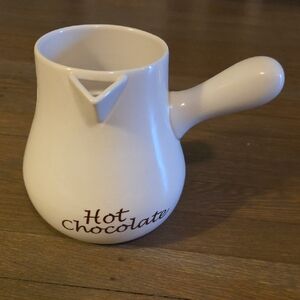 Williams Sonoma: Bonjour White Ceramic Hot Chocolate Pitcher